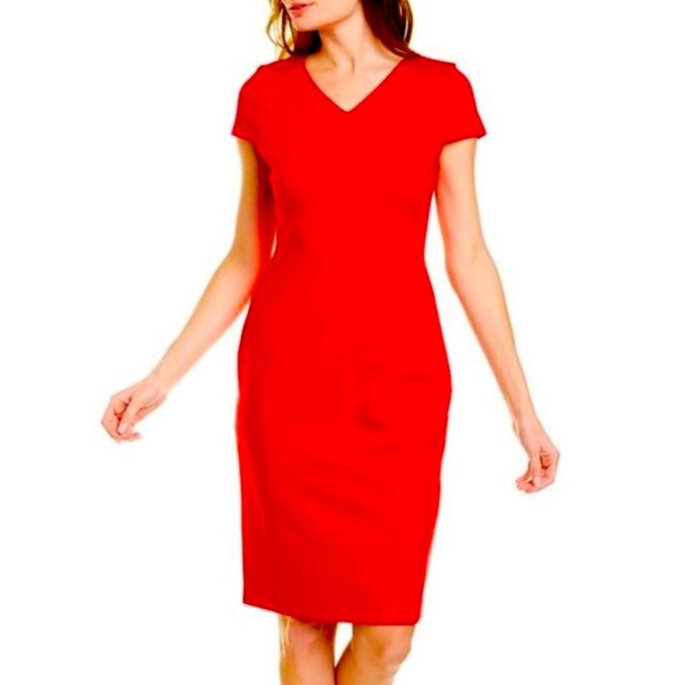 Brooks Brothers Red Sheath Dress Size 0